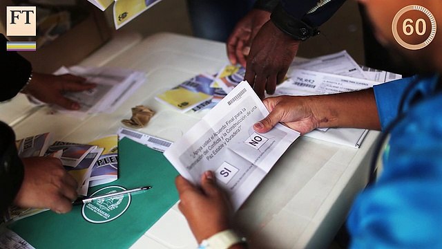 May to invoke EU exit clause by March, Colombians reject peace deal with Farc