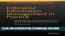 New Book Enterprise Information Management in Practice: Managing Data and Leveraging Profits in
