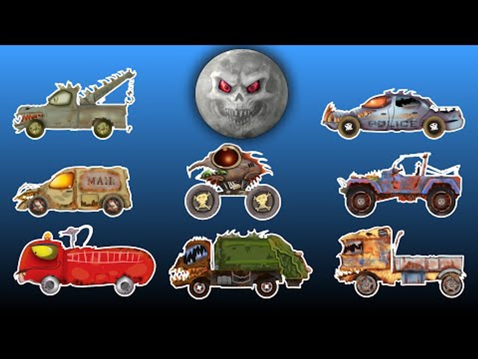 street vehicles | scary cars | Halloween video