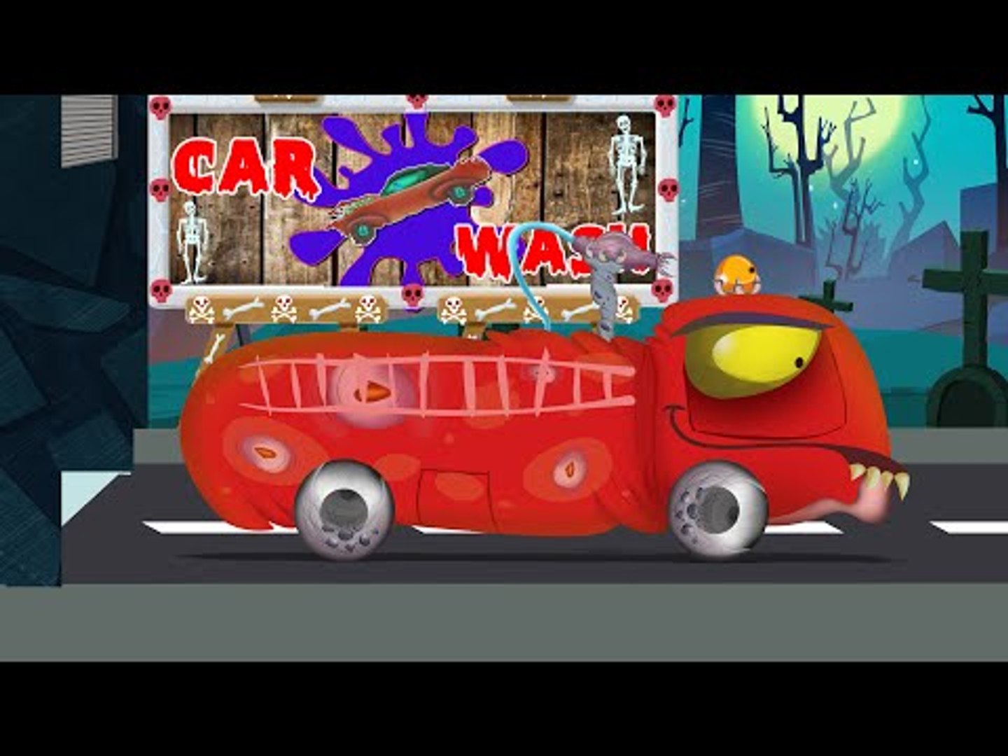 fire truck | car wash | scary videos for toddlers