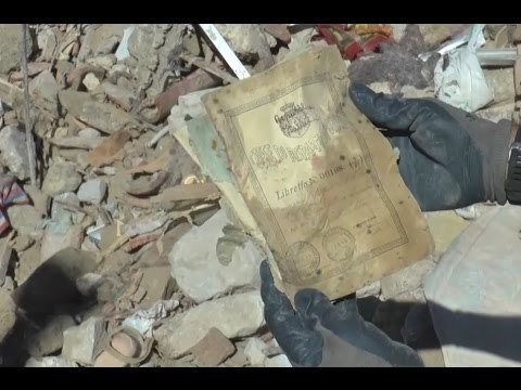 Pescara del Tronto (AP) - Terremoto, recupero beni con movimento terra (29.09.16)