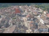 Amatrice (RI) - Terremoto, un mese dopo. Il sorvolo del drone (27.09.16)