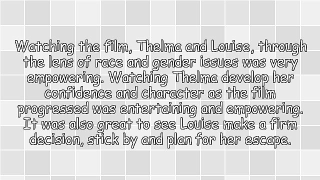 Thelma and Louise: Why Filmmakers Should Consider Breaking the Normal Conventions in Deneoument