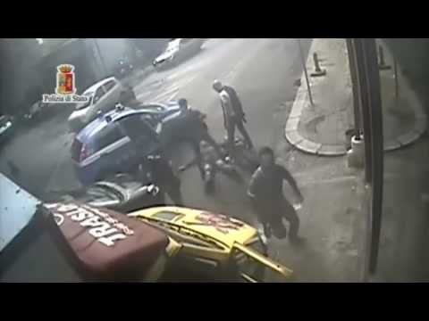 Palermo - Assalto a furgone tabacchi, polizia arresta rapinatori (07.09.16)