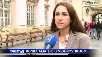 KONIEC AMATÉRSKYM OHŇOSTROJOM