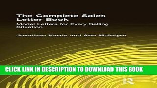 [PDF] The Complete Sales Letter Book: Model Letters for Every Selling Situation (Sharpe