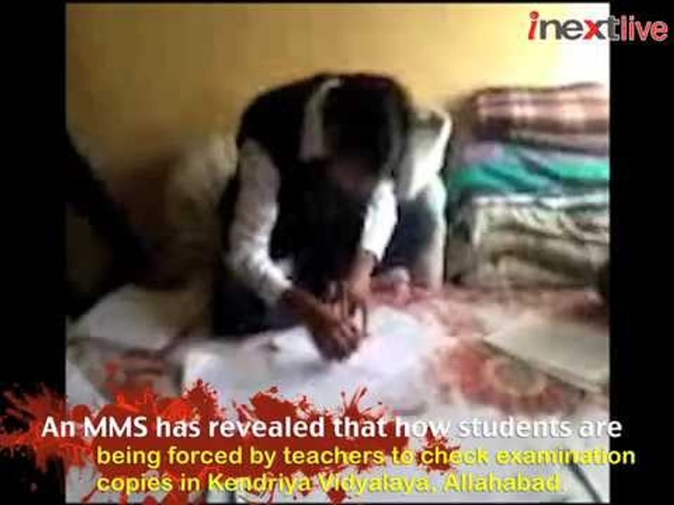 MMS: Students checking examination copies in Allahabad