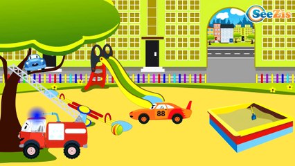 Cartoons for kids. The Police Car - Emergency Vehicles Cartoon for children - Cars for kids
