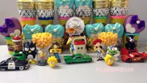 10 SMILEY FACES with Surprise Toys,Disney Cars Lightning McQueen,The Simpsons,Kung Fu Panda,Toy Story