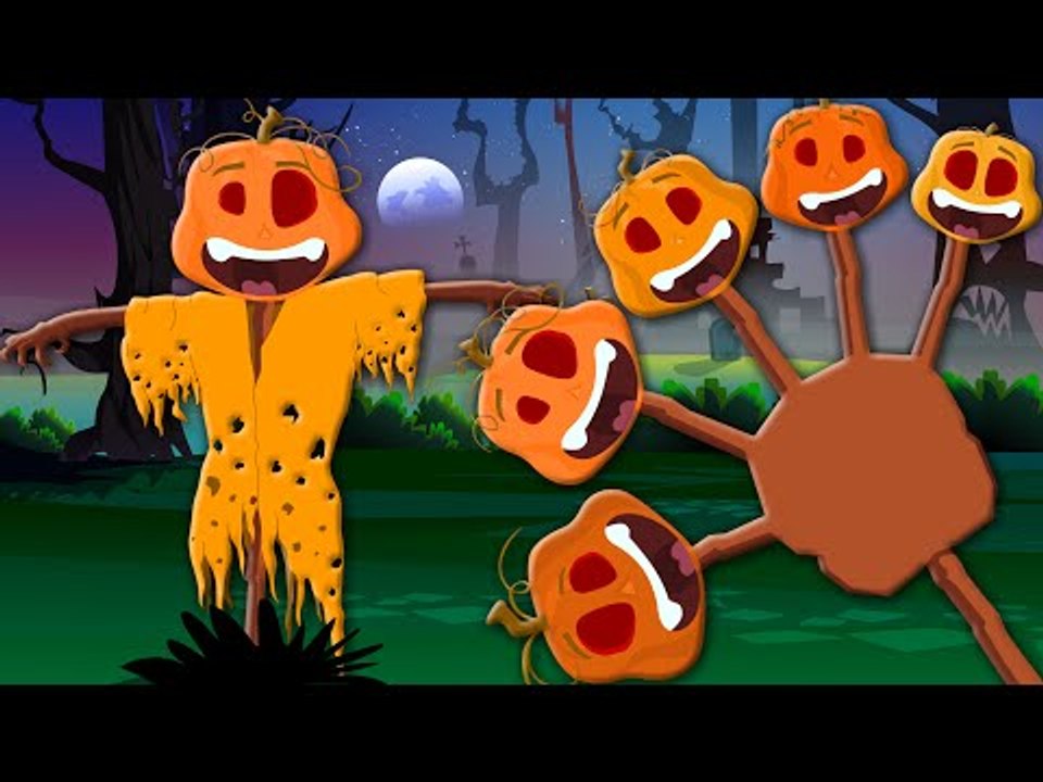 Scary Pumpkin Finger Family Song | Halloween Nursery Rhyme