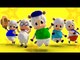 five little sheep jumping on the bed | nursery rhymes farmees | kids songs | 3d rhymes