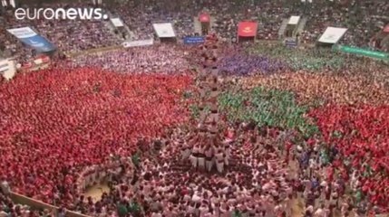 A Tarragone, on célèbre le «castells», l'art catalan des tours humaines