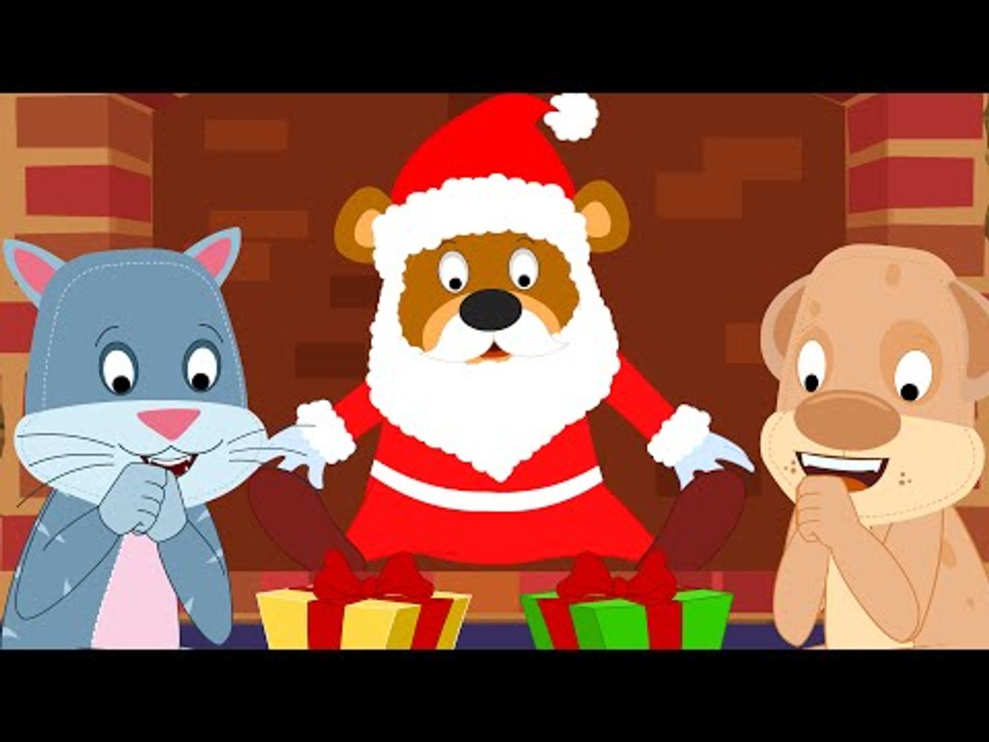 Santa Coming Down The Chimney Kids Song Christmas Video Dailymotion