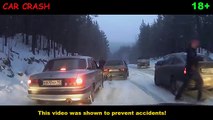 Car accident on the highway Car collection. Accidents Russian drivers on the roads #307
