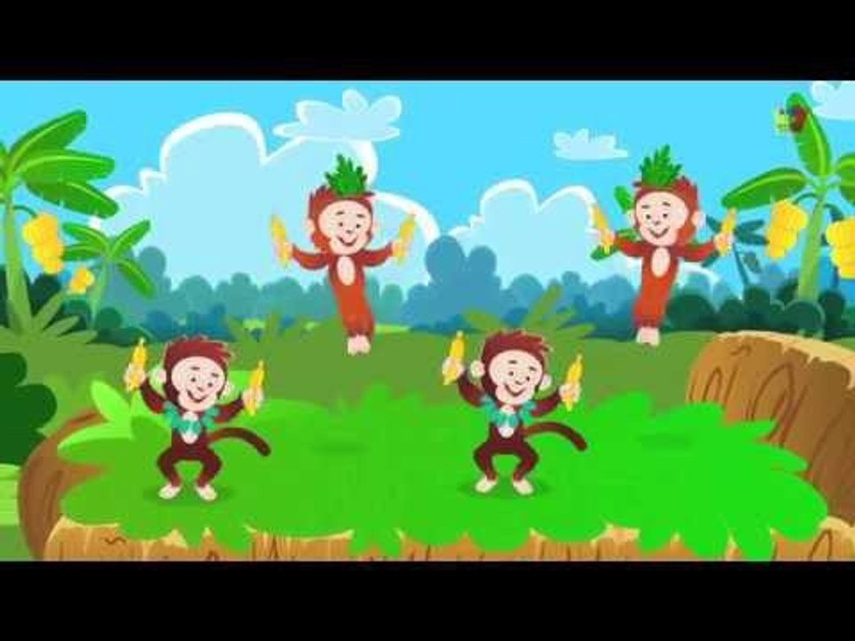 cinco pequeños monos | Five Little Monkeys en Español