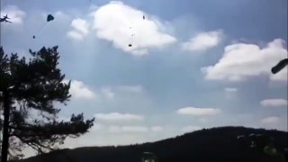 US Army planes drop THREE humvees during operation