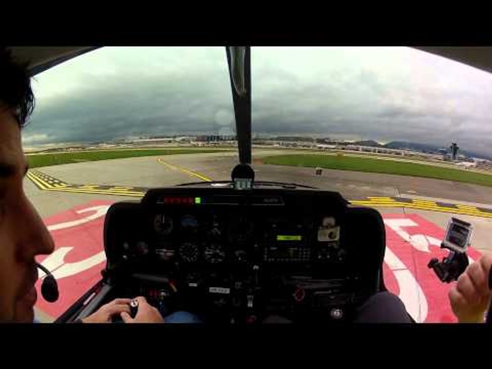 Yverdon aérodrome LSGY - décollage piste béton 05 (Genève Cointrin LSGG)