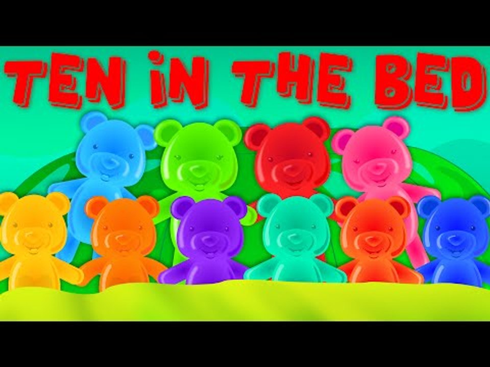 Jelly Bears | Ten In The Bed | Nursery Rhymes S...