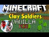 Minecraft Mod Showcase Clay Soldiers With Only One Command Block