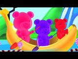 Jelly Bears | Row Row Row Your Boat | Nursery Rhymes For Kids