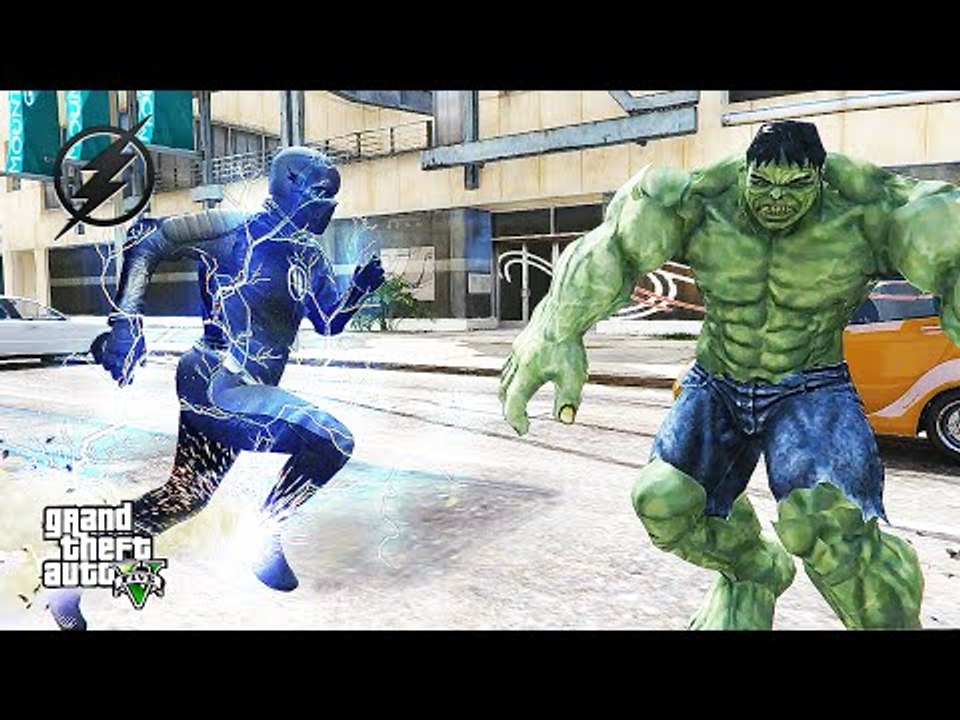 Zoom VS. Hulk Battle #2 (GTA 5 Mods Funny Moments)