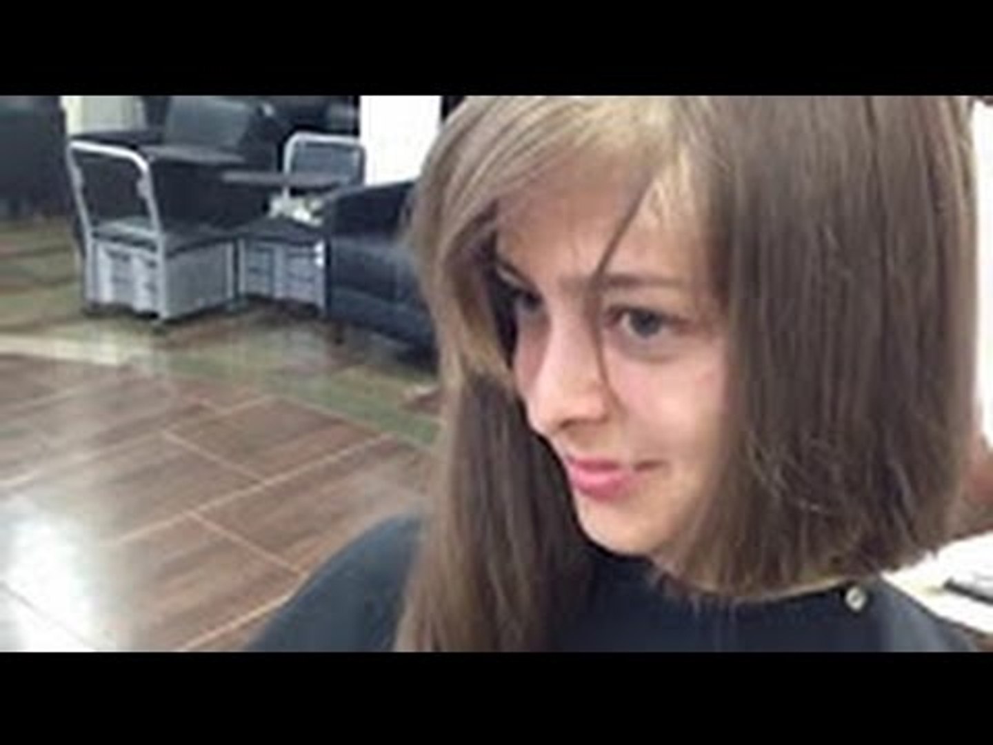 Long hair cut to a short bob haircut - video Dailymotion