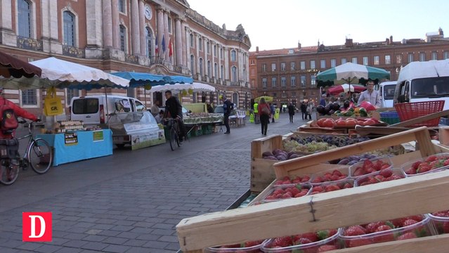 Marché militant : les producteurs locaux s'installent place du Capitole