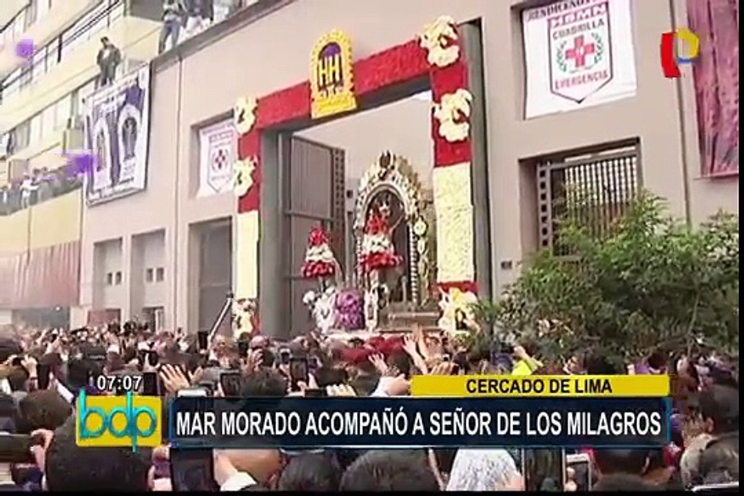 Señor de los Milagros: miles de fieles presentes en primer recorrido