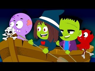 row row row your boat | nursery rhymes | scary songs | kids videos