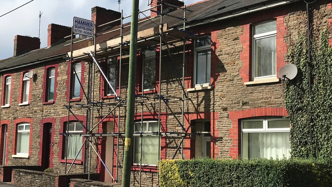 NEW SLATE ROOF SUPPLIED & INSTALLED IN NANTGARW ROAD CAERPHILLY