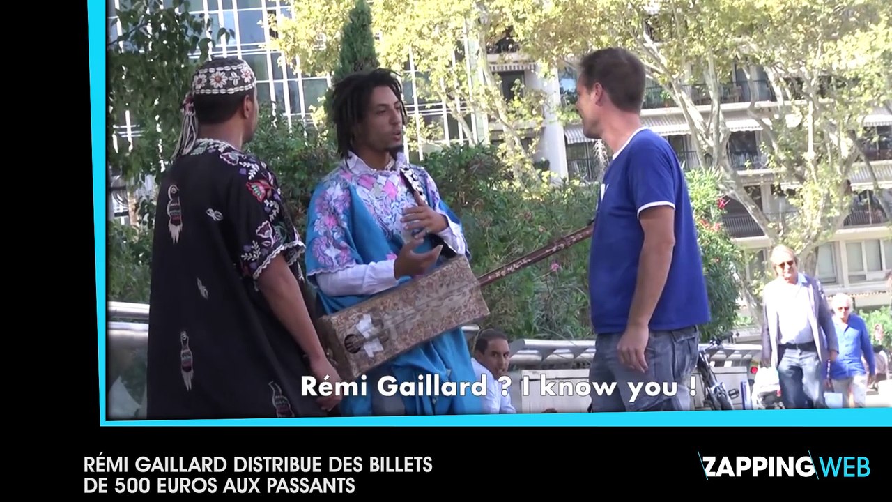 Rémi Gaillard distribue des billets de 500 euros aux passants (vidéo)