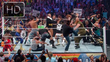 WWE Summerslam 2014 Dean Ambrose vs Seth Rollins Lumberjack Match 720p HD
