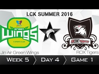 《LOL》2016 LCK 夏季賽 國語 W5D4 Jin Air vs Rox Tiger Game 1