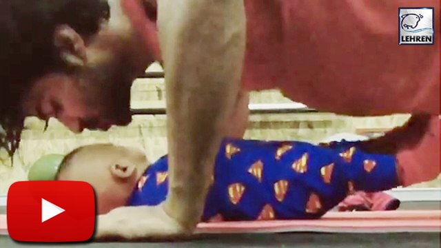 (VIDEO)Salman Khan's Workout With SON Jhalak Dikhhla Jaa 9