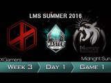 《LOL》2016 LMS 夏季賽 粵語 W3D1 XG vs MSE Game 1