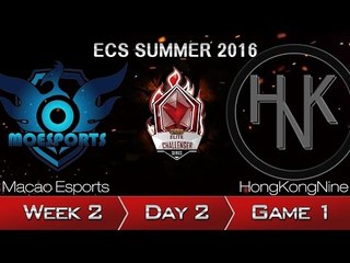 《LOL》2016 ECS 夏季賽 國語 W2D2 MoE vs HKN Game 1