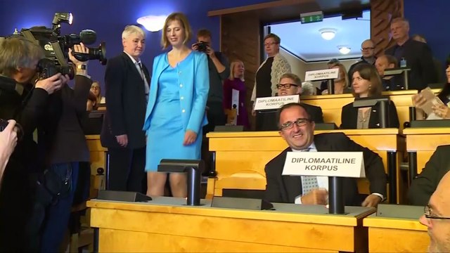 Estonia's parliament elects country's first female president