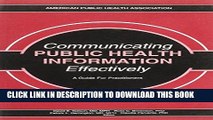 New Book Communicating Public Health Information Effectively: A Guide for Practitioners