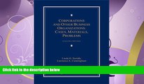 FAVORITE BOOK  Corporations and Other Business Organizations: Cases, Materials, Problems (2014)