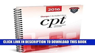 New Book CPT Changes 2016: An Insider s View (Cpt Changes: An Insiders View)