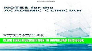Collection Book Notes for the Academic Clinician