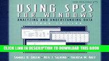 [PDF] Using SPSS for Windows: Analyzing and Understanding Data (2nd Edition) Full Colection