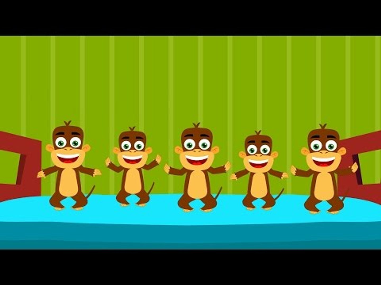 Cinque scimmiette | Five Little Monkeys - video Dailymotion