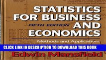 [PDF] Statistics for Business and Economics: Methods and Applications (Fifth Edition) Full Online