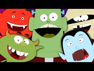 Halloween Songs | Five little Monsters | Scary Nursery Rhymes For Kids | Monsters Song