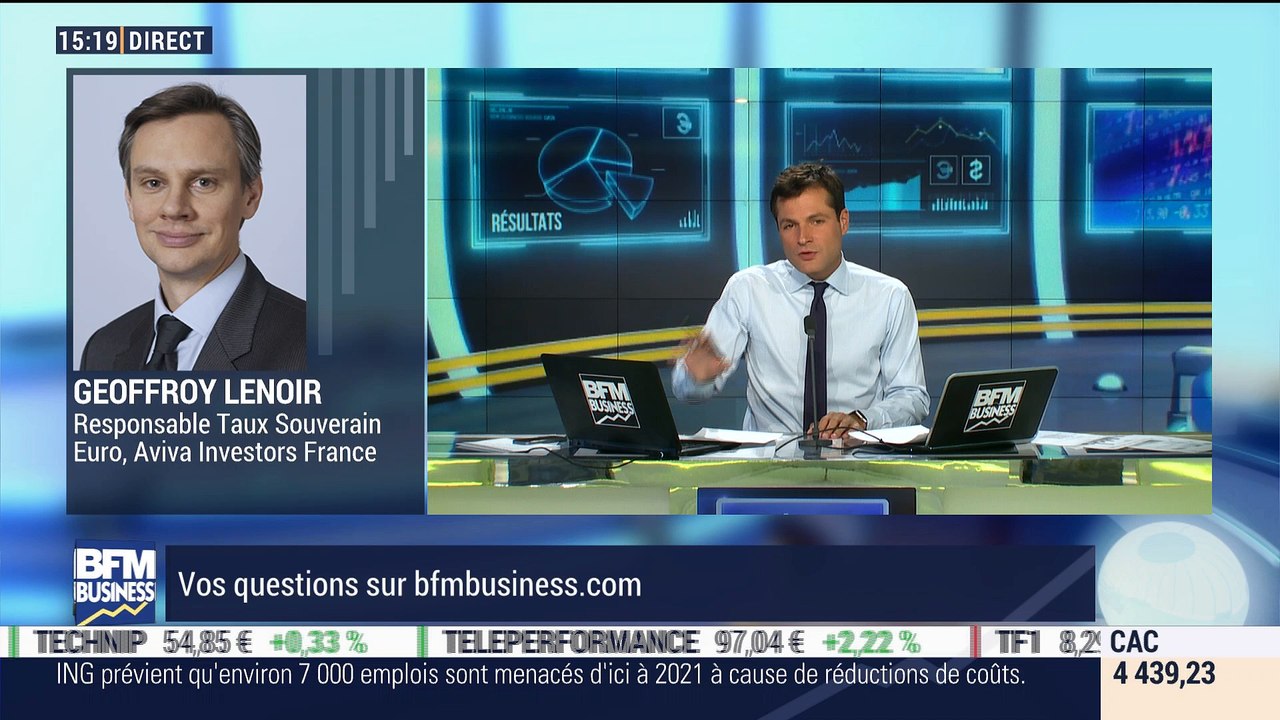 Marchés obligataires: "Le sentiment de marché qui prédomine est évidement de se prémunir contre une remontée des taux ou une pentification", Geoffroy Lenoir - 03/10