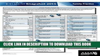 New Book ICD-10-CM 2015 Snapshot Card - Family Practice