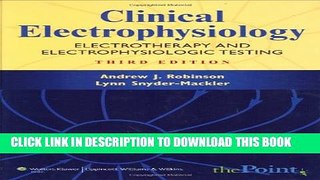 New Book Clinical Electrophysiology: Electrotherapy and Electrophysiologic Testing (Point