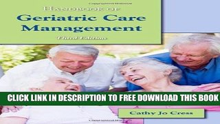 New Book Handbook Of Geriatric Care Management