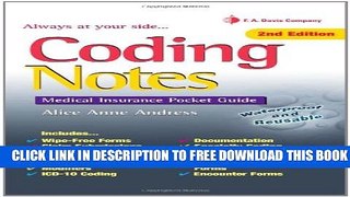 New Book Coding Notes: Medical Insurance Pocket Guide (Davis s Notes)